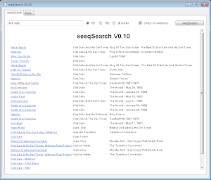 Screenshot seeqSearch V0.10