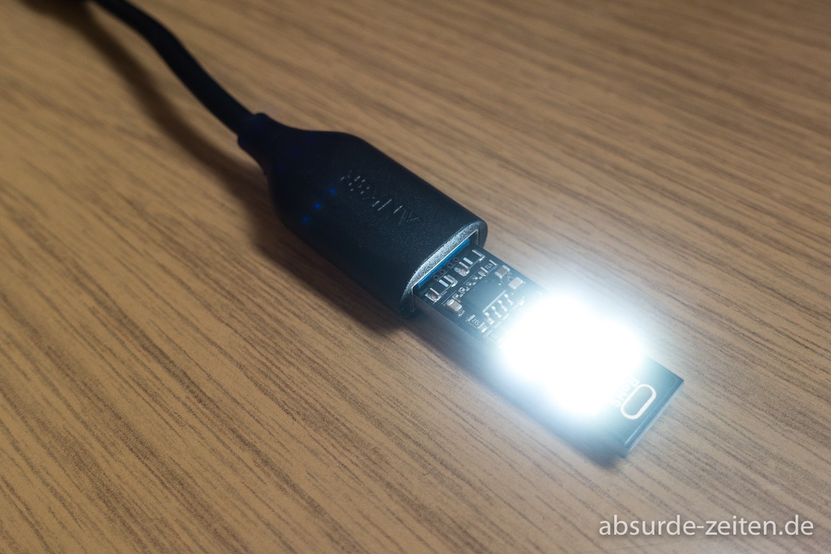 Mini-USB-LED-Licht Tastatur Schlüsselanhänger Lampe Hell USB Touch-Licht Modul 