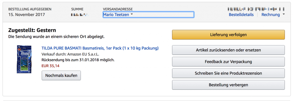 Laut Amazon Logistics offenbar der sicherste Ort der Welt: Der Vorgarten des Nachbarn