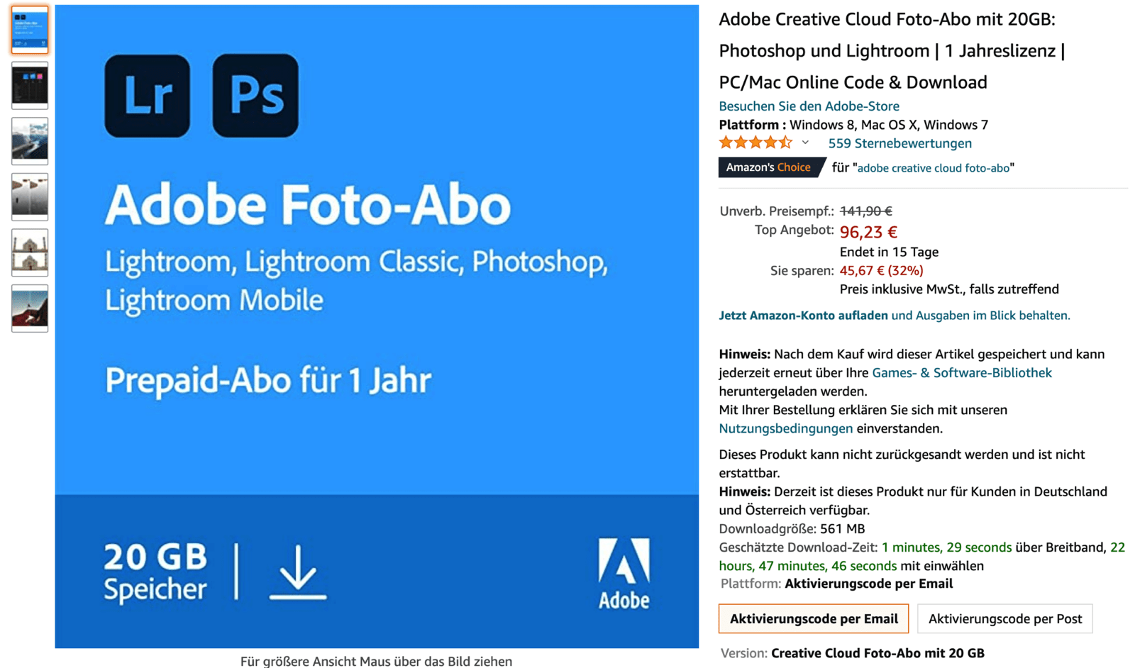 Adobe foto abo angebot